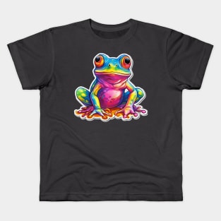 Frog Tie Dye Beautiful Kids T-Shirt